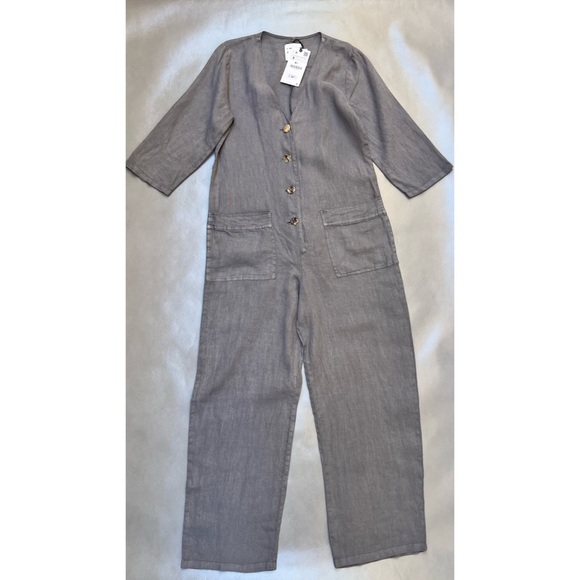 Zara Lillian Linen Jumpsuit - Picture 4 of 6